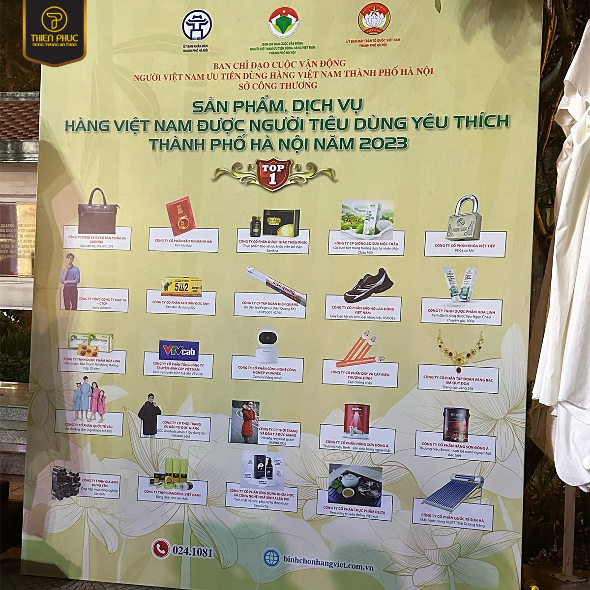 Dược thảo Thiên Phúc - Tự hào Hàng Việt Nam được người tiêu dùng yêu thích