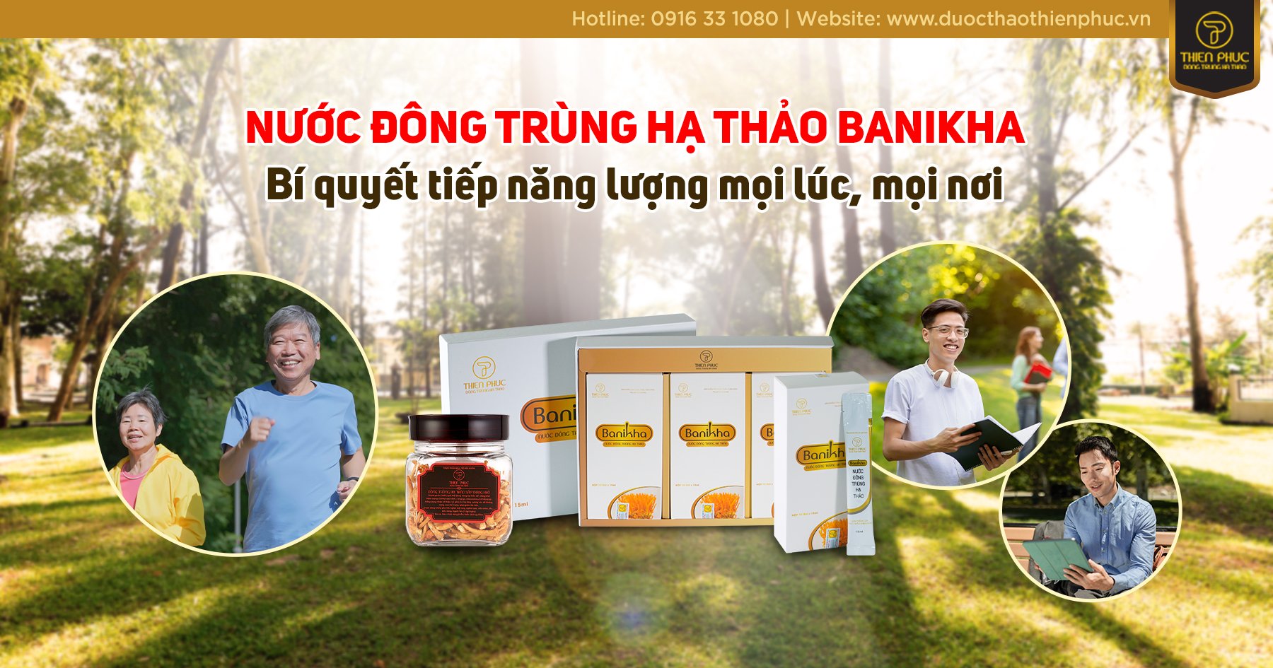 Tiếp năng lượng mọi lúc, mọi nơi cùng Nước đông trùng hạ thảo Banikha 