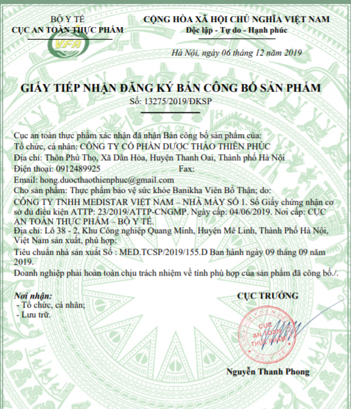 Website chính thức của Công ty CP Dược Thảo Thiên Phúc