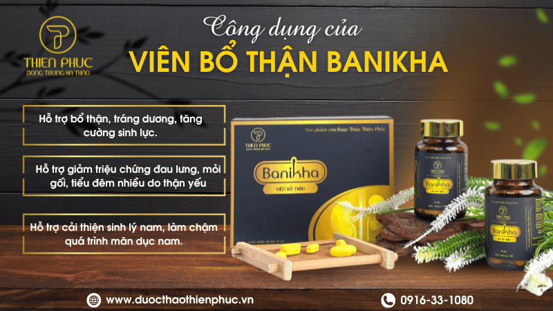 Công Dụng Viên Bổ Thận Banikha