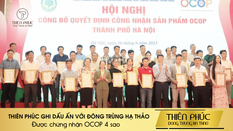 THIÊN PHÚC GHI DẤU ẤN VỚI ĐÔNG TRÙNG HẠ THẢO