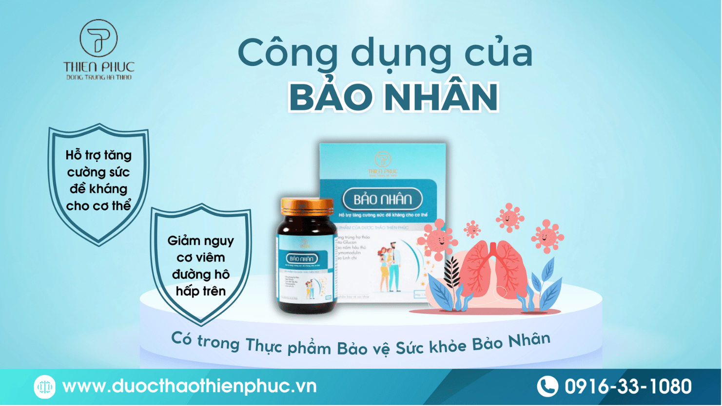 Công dụng của Thực Phẩm BVSK Bảo Nhân